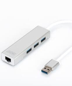 DIGITUS USB 3.0 3-Port Hub & Gigabit LAN-Adapter