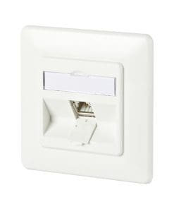 Anschlussdose C6Amodul 1 Port 180° UP reinweiss