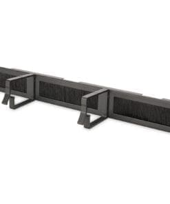 DIGITUS Kabelrangierpanel mit Bürstenleisten, 1HE, schwarz