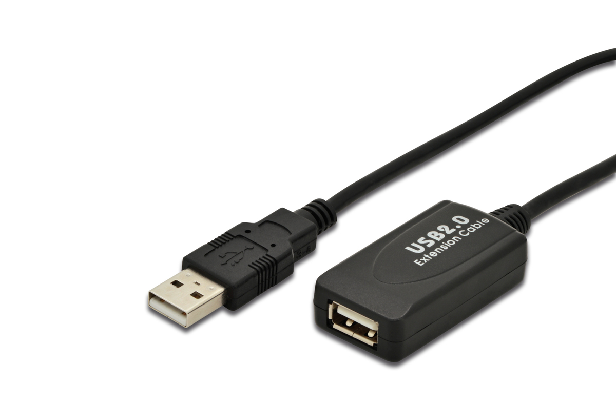 DIGITUS USB 2.0 Aktives USB 2.0 Verlängerungskabel 5m DIGITUS USB 2.0 Aktives USB 2.0 Verlängerungskabel 5m