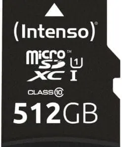 Intenso 512GB microSDXC Class10 UHS-I Premium + SD-Adapter
