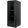 DIGITUS 47HE Unique Netzwerkschrank 600x600mm Glastür Schwarz