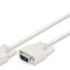 DIGITUS Datatransfer Anschlusskabel, D-Sub9 St/St 2.0m seriell Dieses Stromkabel dient der Verbindung zwischen PC-Netzteil und Monitor, wodurch eine Steckdose zur Stromversorgung weniger benötigt wird. Zusätzlich kann es auch als Verlängerungskabel genutzt werden.