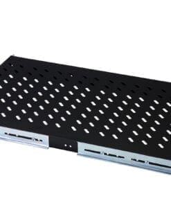 DIGITUS Fachboden perforiert, Schwarz 100 kg, 50x483x720 mm