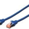 DIGITUS CAT 6 S-FTP Patchk. Cu LSZH AWG 27/7, 0,5 m, BL