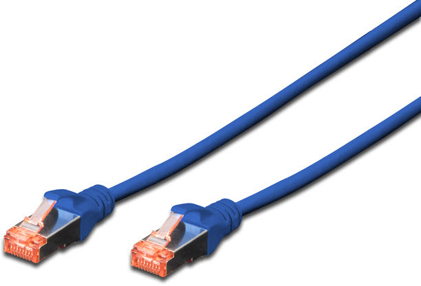 DIGITUS CAT 6 S-FTP Patchk. Cu LSZH AWG 27/7, 0,5 m, BL DIGITUS CAT 6 S-FTP Patchk. Cu LSZH AWG 27/7, 0,5 m, BL