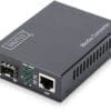 DIGITUS 10 Gigabit Medienkonverter RJ45/SFP Der DIGITUS CAT 6A Stecker für Feldmontage ist ein moderner und hochwertiger RJ45-Stecker, der sich nicht nur durch die sehr einfache Anwendbarkeit auszeichnet, sondern dem Feldkonfektionär bei jedem Einsatz stets zuverlässig und zeitsparend zur Seite steht.<br>Die schnelle Montage ist ganz ohne Spezialwerkzeug möglich. Die enorme Flexibilität, macht ihn zur perfekten Wahl an allen Einsatzorten. Er eignet sich für sämtliche Netze, von Voice bis 10 Gigabit Ethernet.
