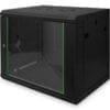 DIGITUS Wandgehäuse 19"; 9HE; Schwarz; 505x600x450 Die Wandgehäuse der Dynamic Basic Serie sind aus einer robusten Stahlblechkonstruktion gefertigt. Die Stabilität wird durch die Schweißpunkte erhöht. Die Seitenteile sind abnehmbar und die Wandmontage ist einfach und kann deshalb schnell vorgenommen werden. Durch Ihre Flexibilität sind die Wandgehäuse ideal für alle gängigen EDV- und Telekommunikationsanwendungen geeignet.