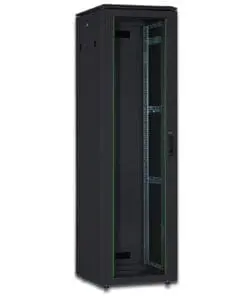 DIGITUS 32HE Unique Netzwerkschrank 600x800mm Glastür Schwarz