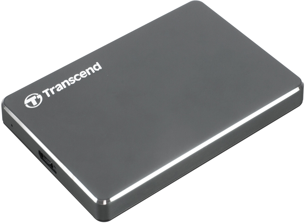 Transcend 2TB Ext. Festplatte StoreJet 25C3 2,5" USB 3.0, Grau Transcend 2TB Ext. Festplatte StoreJet 25C3 2,5" USB 3.0, Grau