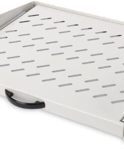 DIGITUS Ausziehbarer Fachboden 2 HE, 30Kg Traglast, perforiert