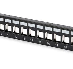 DIGITUS Modular Patch Panel, 24-Port, schwarz