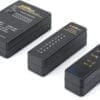 DIGITUS Netzwerk- und Kommunikationskabel Tester, RJ45 und BNC Die Laufrollen kommen in einem Set von 4 Stück inklusive Montagematerial und sind somit sofort montierbar und einsatzbereit.