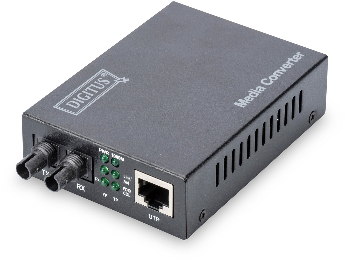DIGITUS Medienkonverter, MM 10/100/1000Base-T zu 1000Base-SX, DIGITUS Medienkonverter, MM 10/100/1000Base-T zu 1000Base-SX,