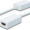 ASSMANN DisplayPort Adapterkabel mini DP-HDMI Typ A 0.15m weiß