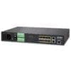 PLANET 8x GE X SFP + 2x Managed Metro Ethernet Switch Die 483 mm (19 Zoll) IP55 Outdoor-Wandgehäuse wurden für industrielle Applikationen hergestellt. Sie basieren auf der durch die EN 60529 konformen IP55 Schutzklasse und sind somit geschützt vor Wasser- und Staubeindringung.Beste Leistung bieten die Wandgehäuse unter anderem durch das 3-Punkt-Verriegelungssystem mit abschließbarem Schwenkhebelgriff und isolierten Kabeleingängen.