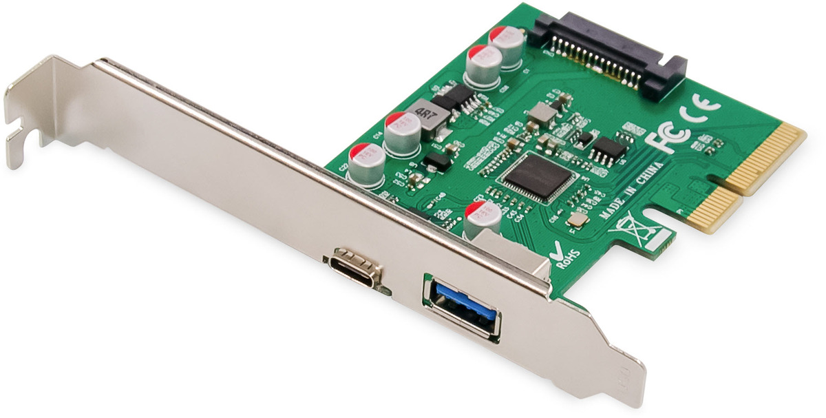 DIGITUS PCIe Karte, USB Type-C™ + USB A DIGITUS PCIe Karte, USB Type-C™ + USB A