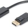 DIGITUS DisplayPort Adapterkabel Typ A St/Bu, 0.15m