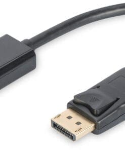 DIGITUS DisplayPort Adapterkabel Typ A St/Bu, 0.15m