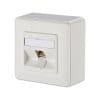 Anschlussdose E-DAT modul 8(8) AP Cat.6, reinweiß Anschlußschnur 6 m MW6/MW6 (RJ11/RJ11) für optiset E und optiPoint 500 Workpoints