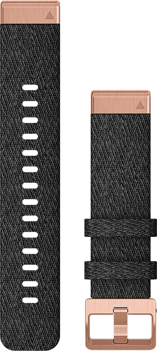 Garmin Ersatzarmband QuickFit 20mm Nylon Schwarz/Rosegold Garmin Ersatzarmband QuickFit 20mm Nylon Schwarz/Rosegold