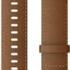 Garmin Ersatzarmband 22mm Leder Braun mit Naht/Silber Schnalle