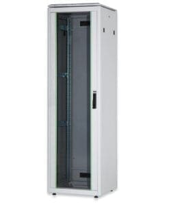 DIGITUS 32HE Unique Netzwerkschrank 600x800mm Glastür Grau