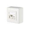 Modul Anschlussdose AP 2 Port leer, reinweiss