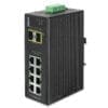 PLANET IP30 industrieller 8xGE + 2xGE SFP Full Managed Switch