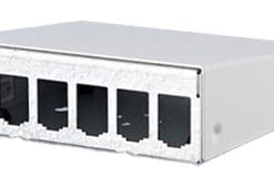 Modul AP-Gehäuse 6 Port leer reinweiß