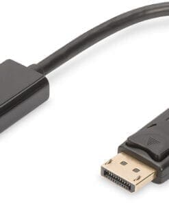 DIGITUS DisplayPort Adapterkabel DP-HDMITyp A 0.15m DP1.1a sw.