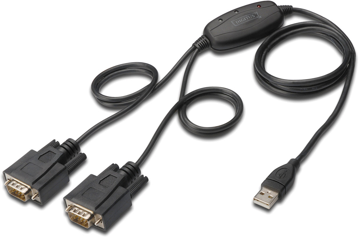 DIGITUS USB 2.0 zu 2x RS232-Kabel DIGITUS USB 2.0 zu 2x RS232-Kabel
