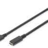 DIGITUS USB Type-C 2.0 Verlängerungskabel St/Bu 1.5m schwarz Das Anschlusskabel von DIGITUS besitzt einen USB Typ-C- sowie eine USB-A-Stecker. Es ist ideal für das Anschließen von externen USB-Geräten an Notebooks, etc. geeignet. Dabei ist eine Übertragungsrate von bis zu 480 Mbps (High-Speed) möglich.