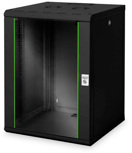 DIGITUS 16HE Wandgehäuse - 600 x 600 mm, Schwarz DIGITUS 16HE Wandgehäuse - 600 x 600 mm, Schwarz