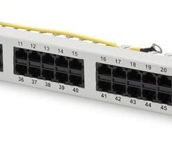 DIGITUS CAT 3 ISDN Patch Panel, ungeschirmt, 50-Port grau