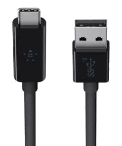 Belkin USB 3.1 SuperSpeed+ Kabel, USB-C auf USB-A, Schwarz
