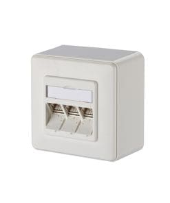 Anschlussdose C6Amodul 3 Port 270° AP reinweiss