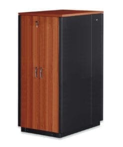 DIGITUS SOUNDproof Schrank 1666x750x1130 Holzoberflä. Kirsche