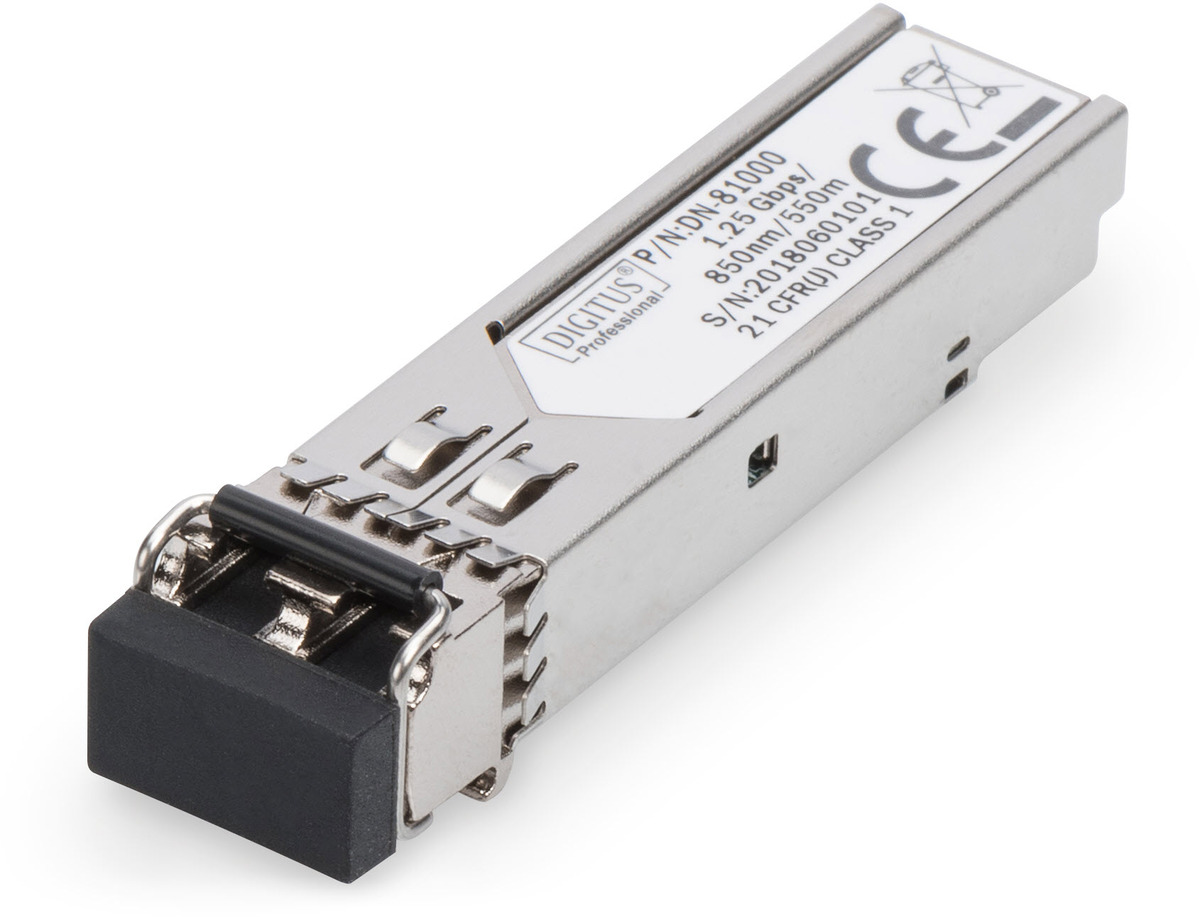1.25 Gbps SFP Modul, 550m, MM, LC Dupl.,1000Base-SX, 850nm 1.25 Gbps SFP Modul, 550m, MM, LC Dupl.,1000Base-SX, 850nm