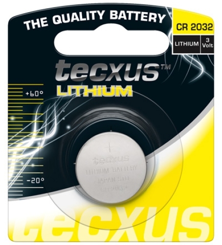 1 Stück LUPUS Knopfzelle Lithium CR2032-1 Stück Neu & OVP 