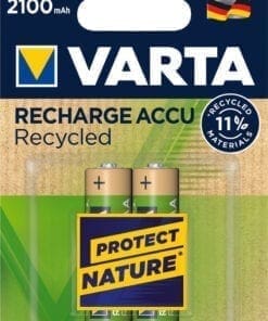 VARTA Recharge Akku Recycled AA Mignon 2er 2100mAh