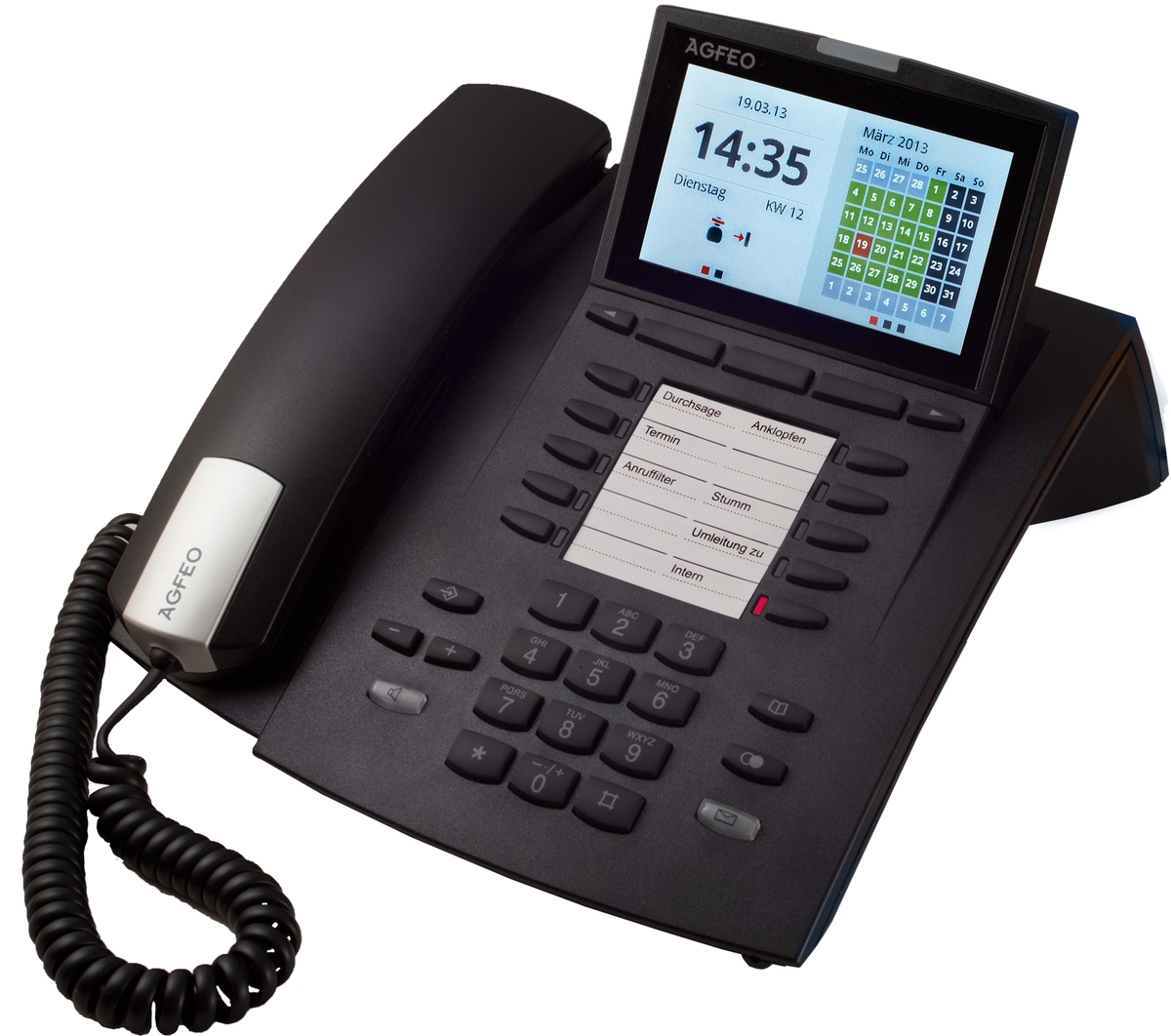 AGFEO Systemtelefon ST45 IP schwarz AGFEO Systemtelefon ST45 IP schwarz