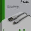 Belkin Lightning Lade/Sync Kabel ummantelt mfi 2m weiß Laden und synchronisieren Sie all Ihre Geräte mit Lightning Connector schnell und sicher mit nur einem Kabel.<br>Schließen Sie den USB-Stecker einfach direkt an einen USB-Anschluss an, um zu Hause, auf der Arbeit oder unterwegs stets in Verbindung zu bleiben.