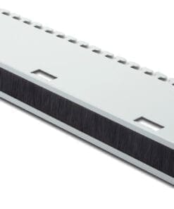 DIGITUS 1HE Kabelrangierpanel, Bürstenleiste, Grau