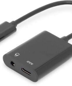 DIGITUS USB Verteilerkabel Type-C auf Type-C + 3.5mm ST/BU/BU