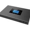 Grandstream UCM6302 Unified Communication Lösung für Unternehmen Die UCM6300 Serie ermöglicht Unternehmen den Aufbau und Betrieb einer leistungsstarken und skalierbaren Kollaborationsplattform. Die Serie beinhaltet verschiedene Kommunikationsserver für eine zentralisierte Netzwerkstruktur und stellt umfangreiche Funktionen für Audio- Videokommunikation, Webmeetings, Videoüberwachung, Zugangskontrolle, Datenanalyse und zur Anbindung mobiler Teilnehmer, als ganzheitliche Lösung bereit.Die UCM6300 Serie unterstützt bis zu 3000 registrierte Nutzer, und ermöglicht diesen, die Nutzung von unterschiedlichsten Endgeräten, wie z.B. Web, Mobil, GVC Systeme oder IP Telefonen. Als Teil des UCM-ECO-Systems ermöglicht die UCM, in Verbindung mit der Grandstream Wave App und dem RemoteConnect Service (autom. NAT Traversal Service), einen hybriden Lösungsansatz für sichere, zeitgemäße und flexible Unternehmenskommunikation.