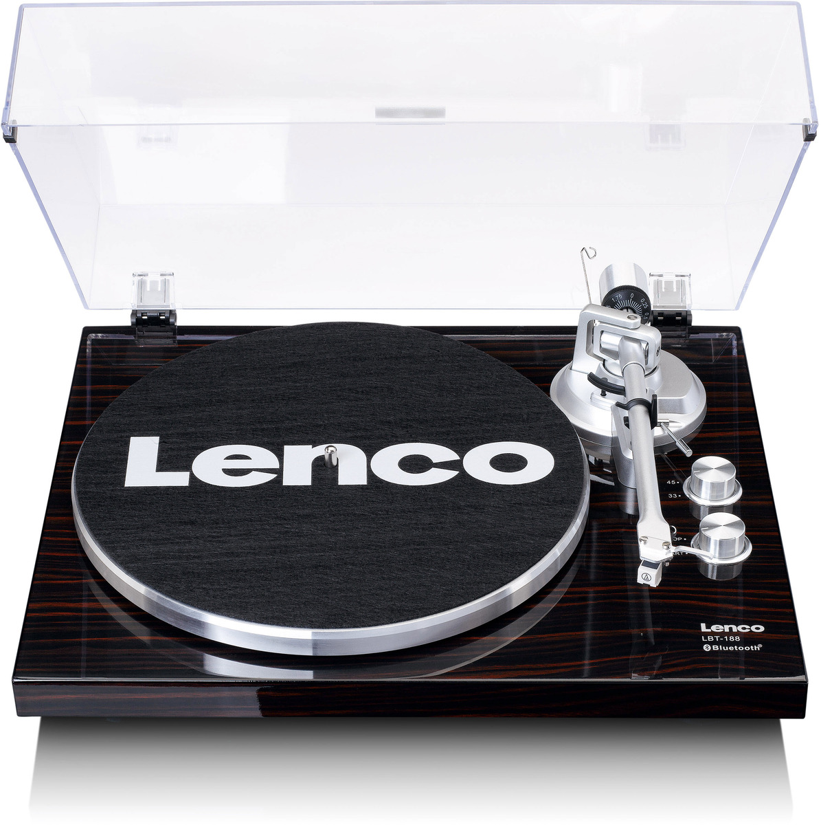 Lenco LBT-188 Bluetooth Plattenspieler mit USB (Walnuss) - best4you
