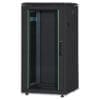 DIGITUS 42HE Unique Netzwerkschrank 600x1000mm Glastür Schwarz