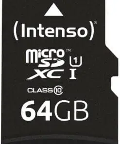 Intenso 64GB microSDXC Class10 UHS-I Professional + SD-Adapter