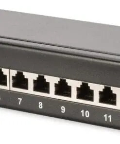 DIGITUS Desktop cat.6A, Patchpanel, 12-port RJ45, 8P8C, LSA